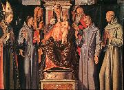 VIVARINI, family of painters Holy Family (Sacra Conversazione) ewt oil painting on canvas